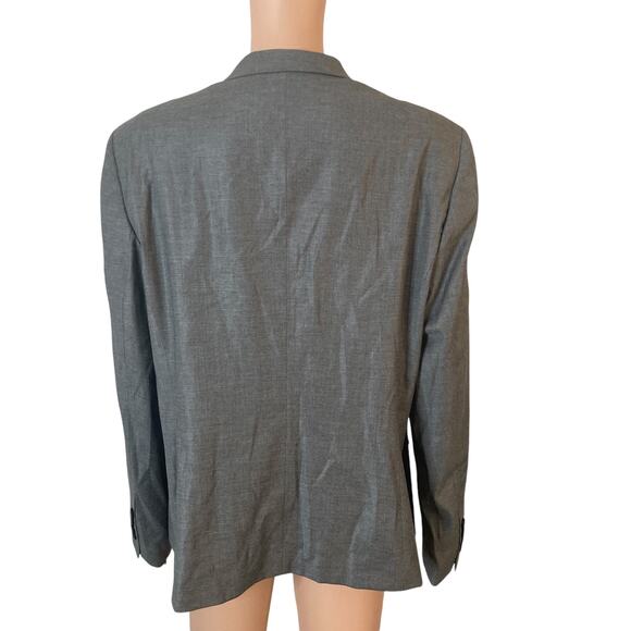 Boss Hugo Boss Jadena Blazer Size 14 Gray 2 Button - Picture 14 of 15
